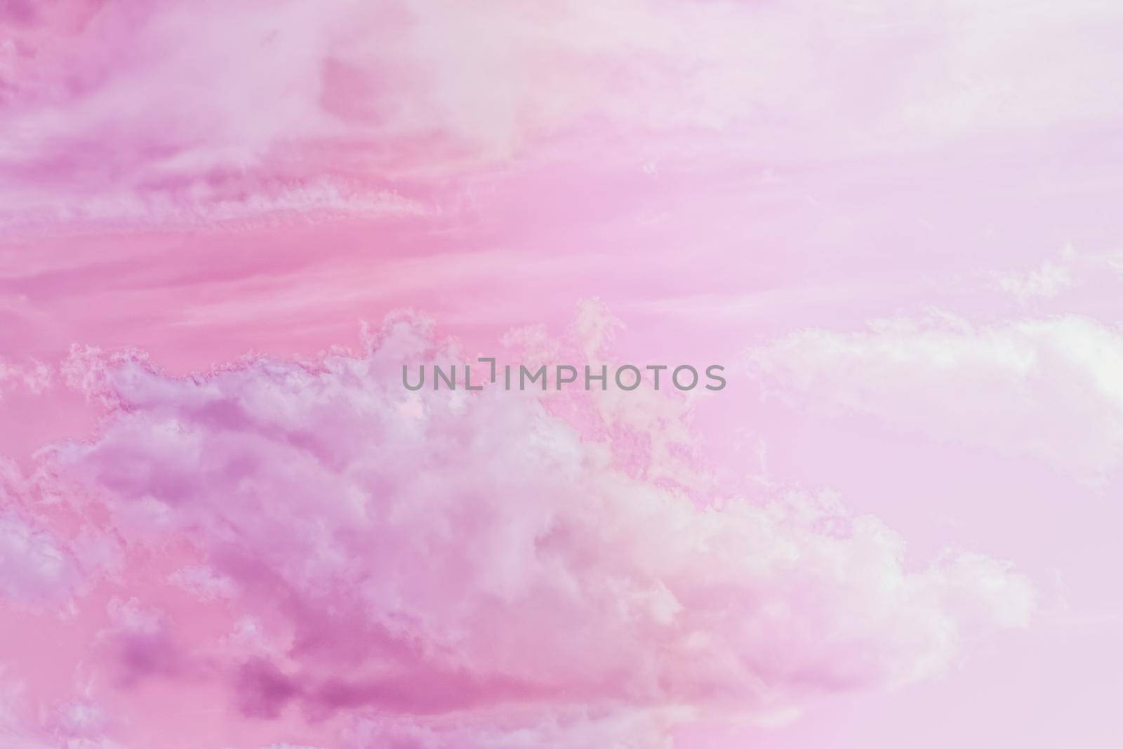 Magical dream, nature backdrop and spiritual holiday concept - Dreamy surreal sky as abstract art, fantasy pastel colours background for modern design