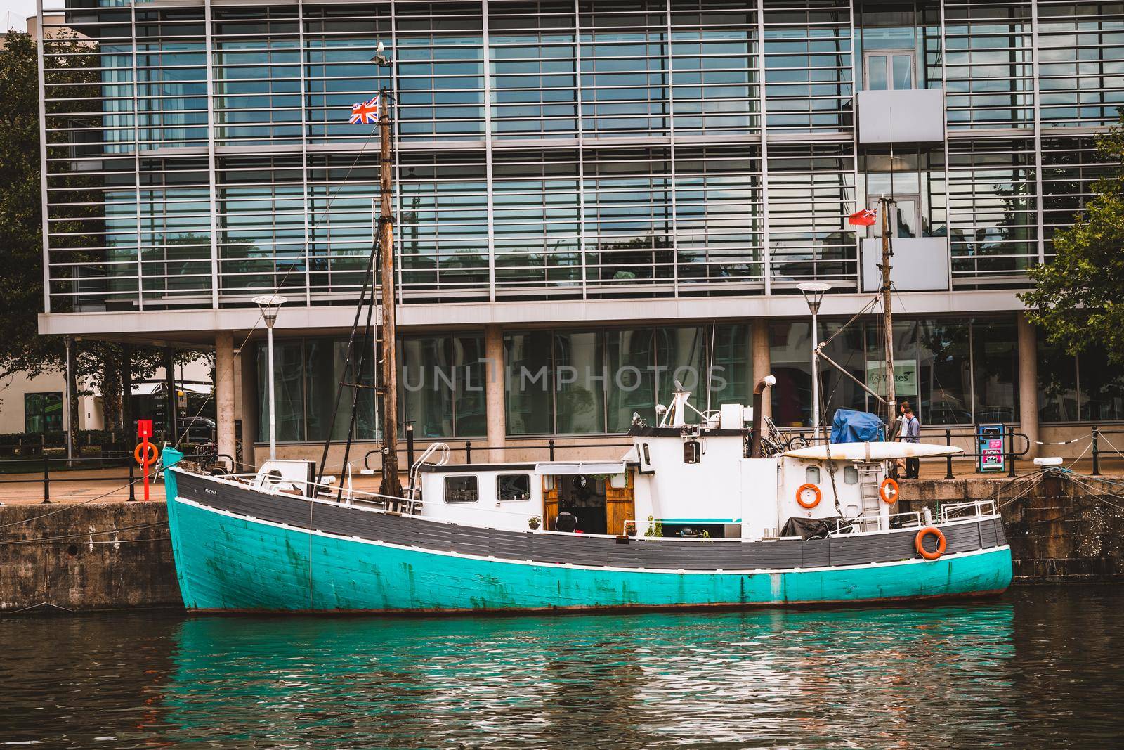 Harbourside in Bristol, United Kingdom. High quality photo