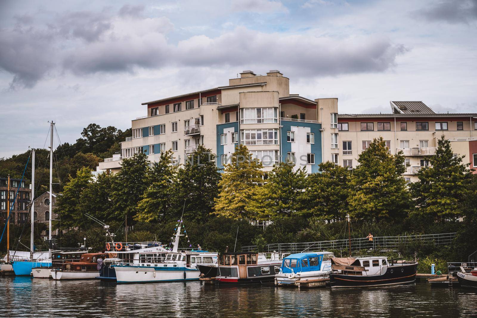 Harbourside in Bristol, United Kingdom. High quality photo