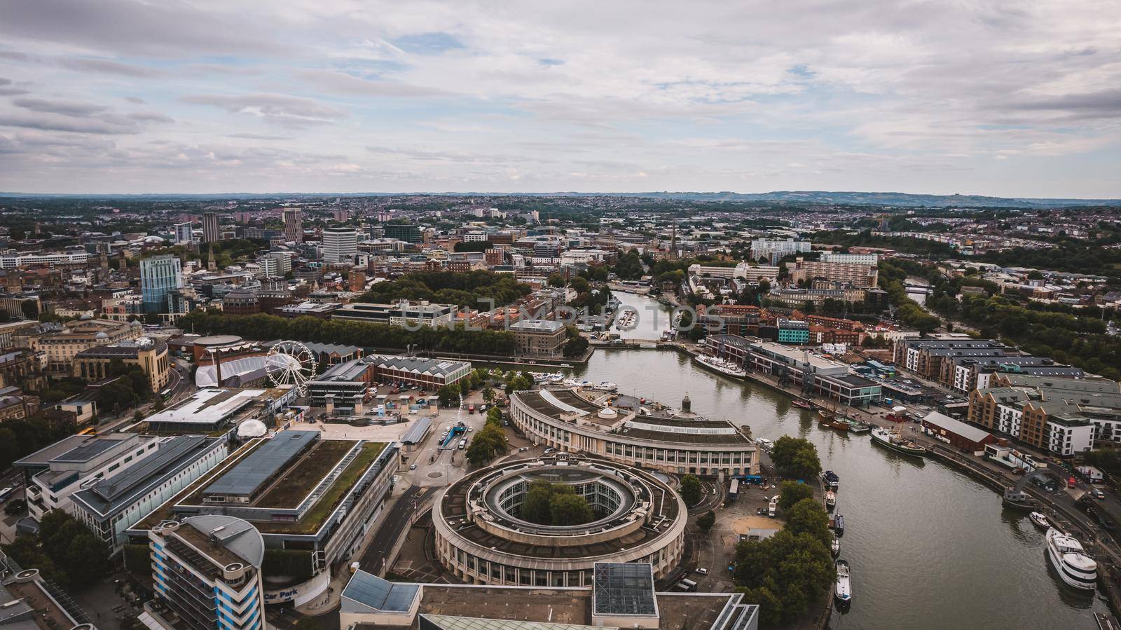 aerial view of Bristol, United Kingdom by fabioxavierphotography