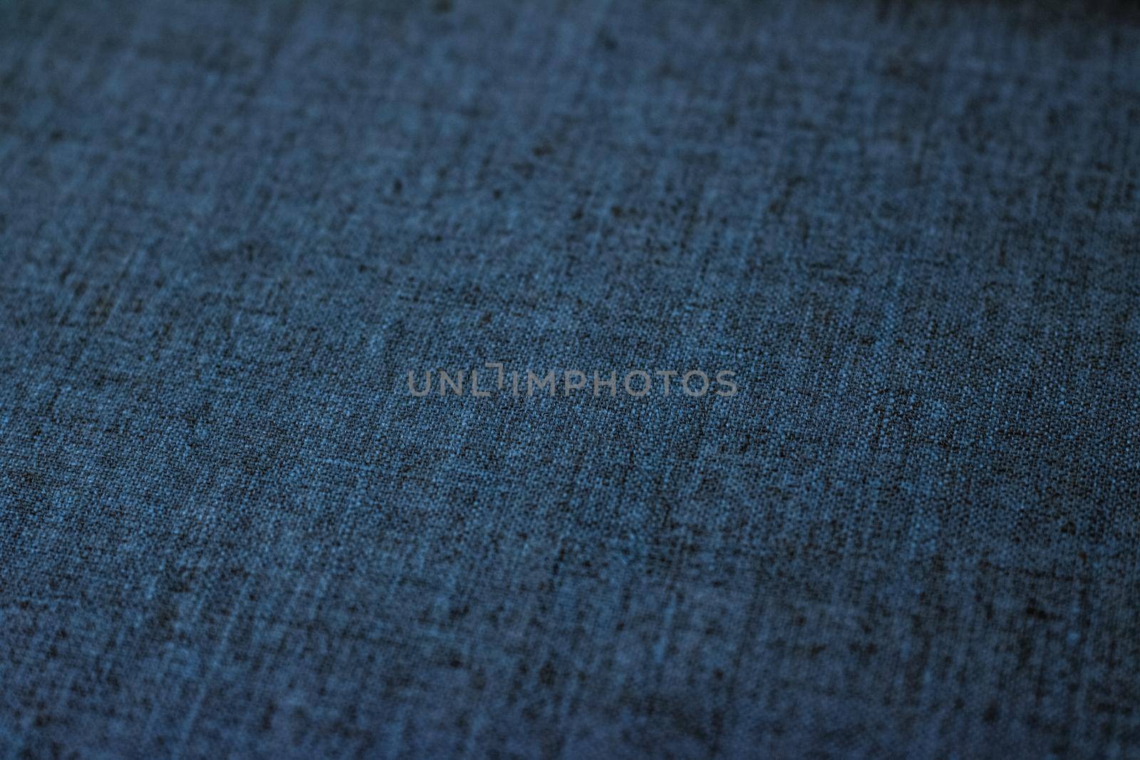 Decorative linen blue jeans fabric textured background for interior, furniture design and fashion label backdrop by Anneleven