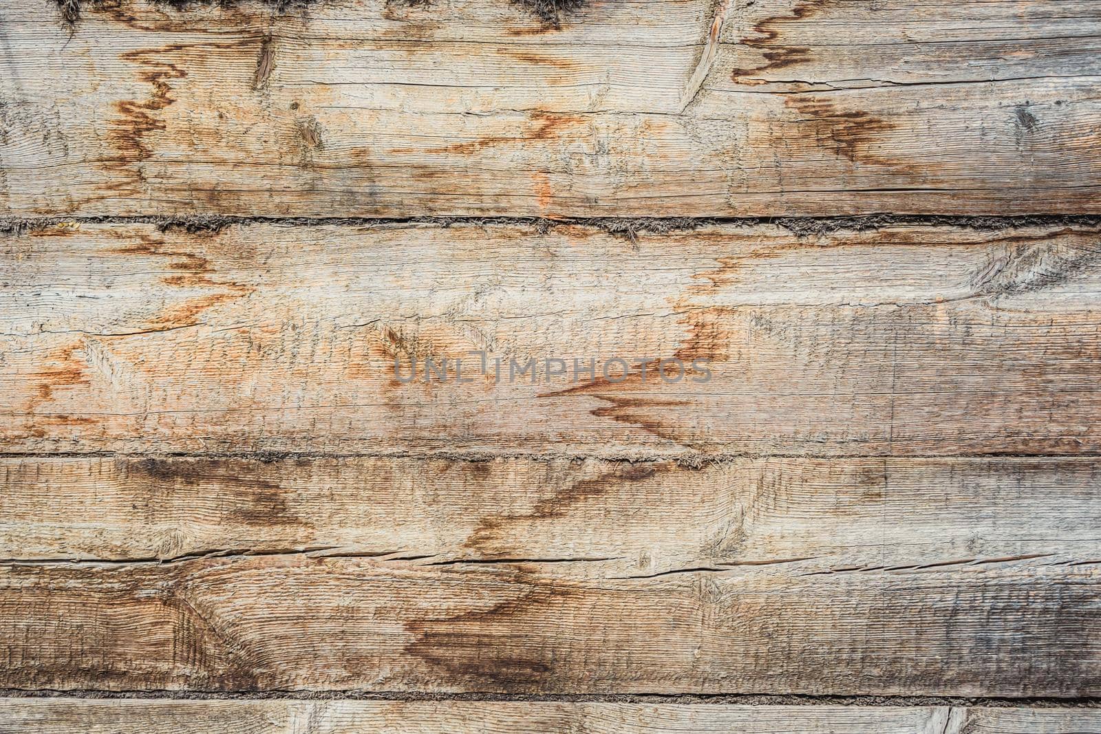 Texture of old wooden planks as a background by Skaron