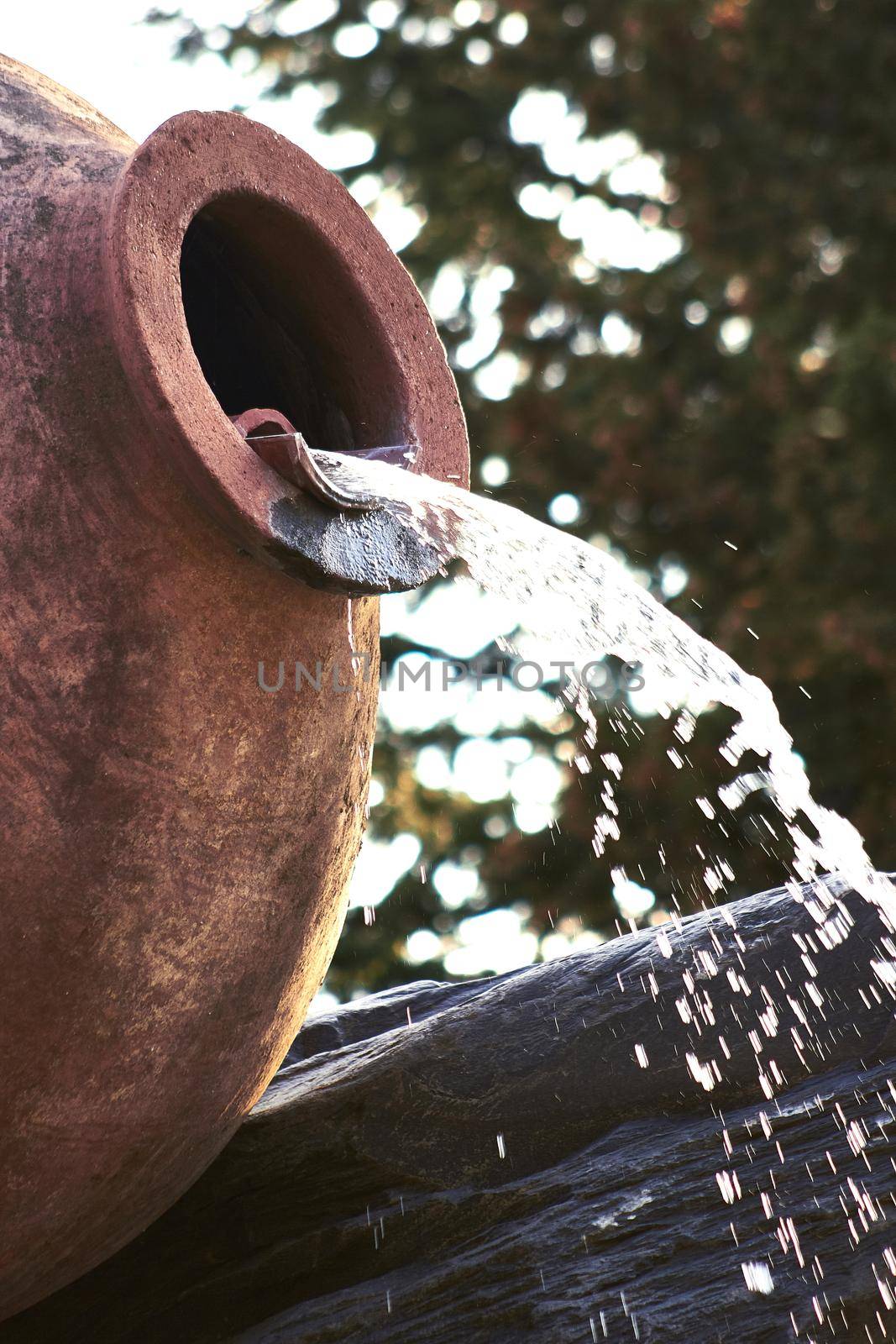 Kvareli, Georgia. Fountains in the form of wine pitcher. by nazarovsergey