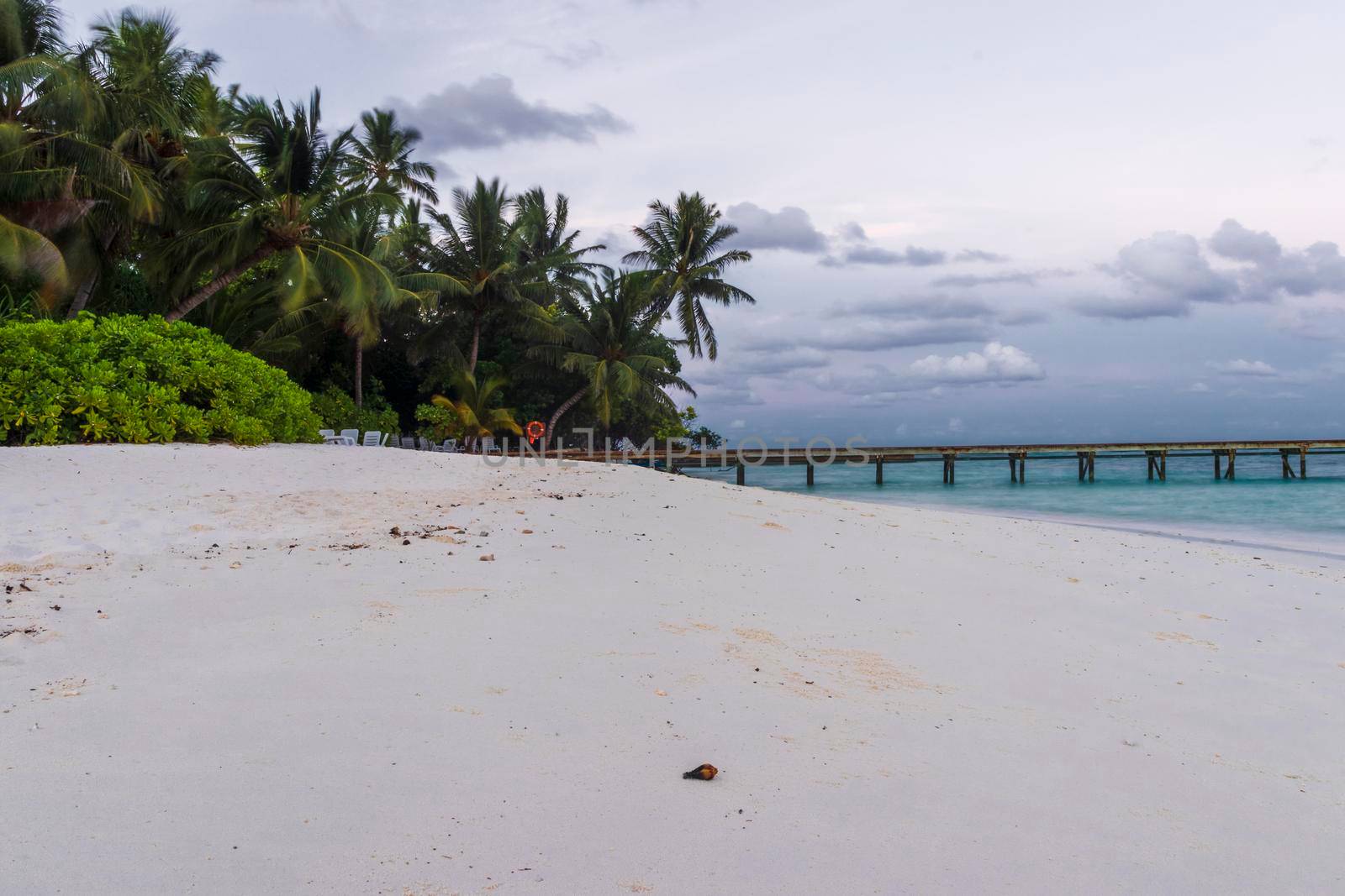 Shot of a tropical island.