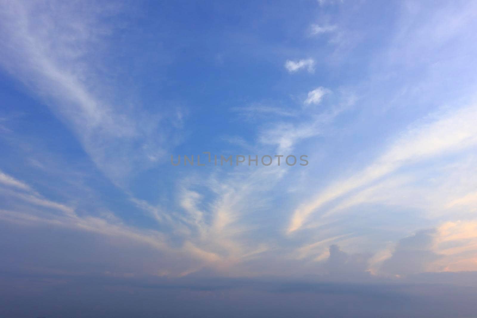 photograph of the sunrise from the sea and the beautiful sky and morning clouds