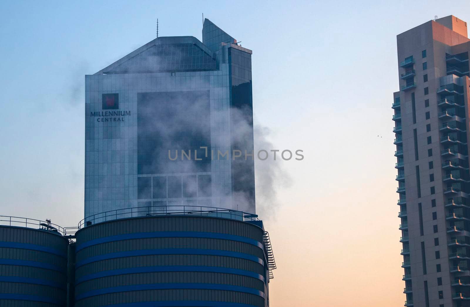 Dubai, UAE - 01.15.2021 Morning hour in Business bay district , Marasi drive