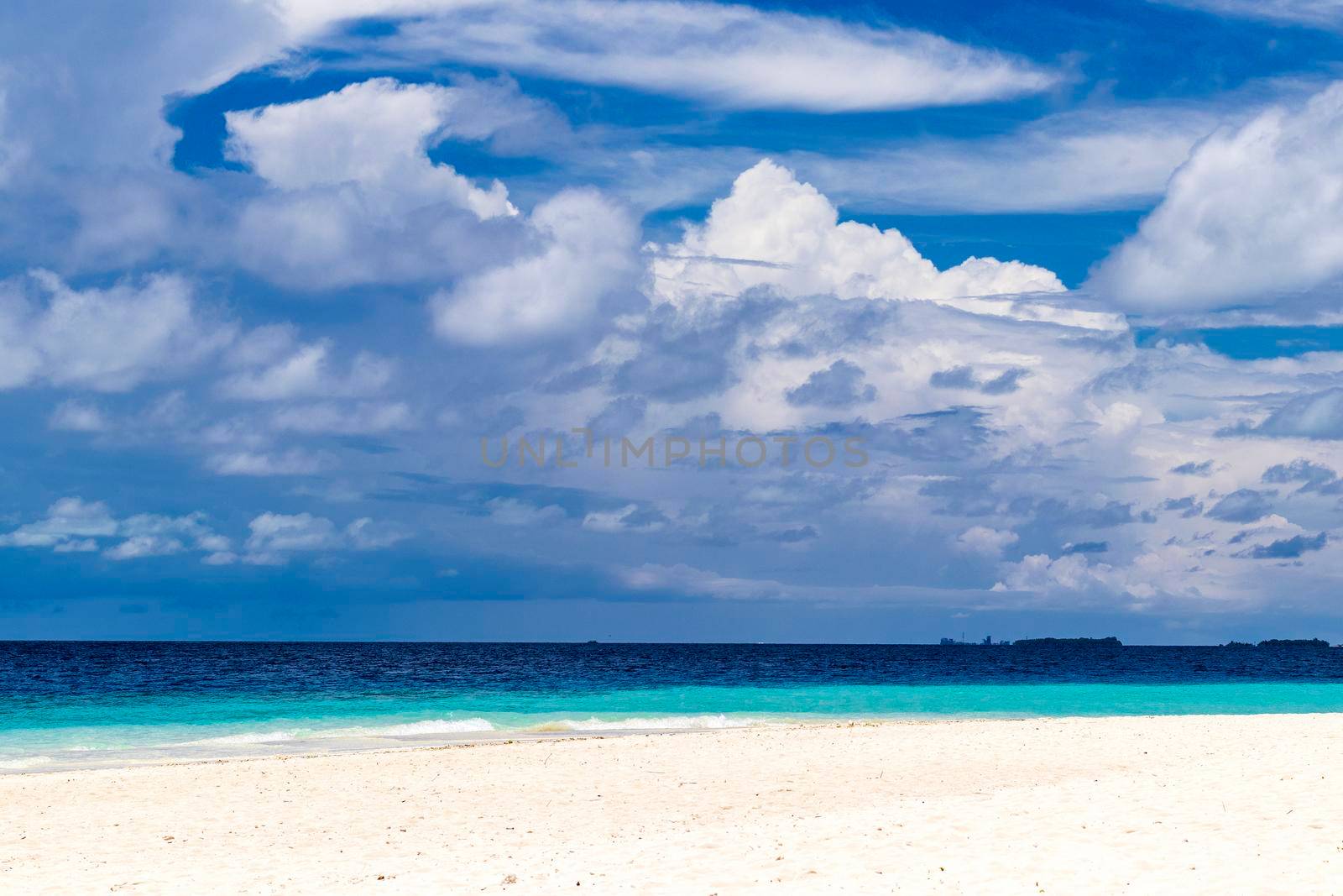 Shot of a tropical island.