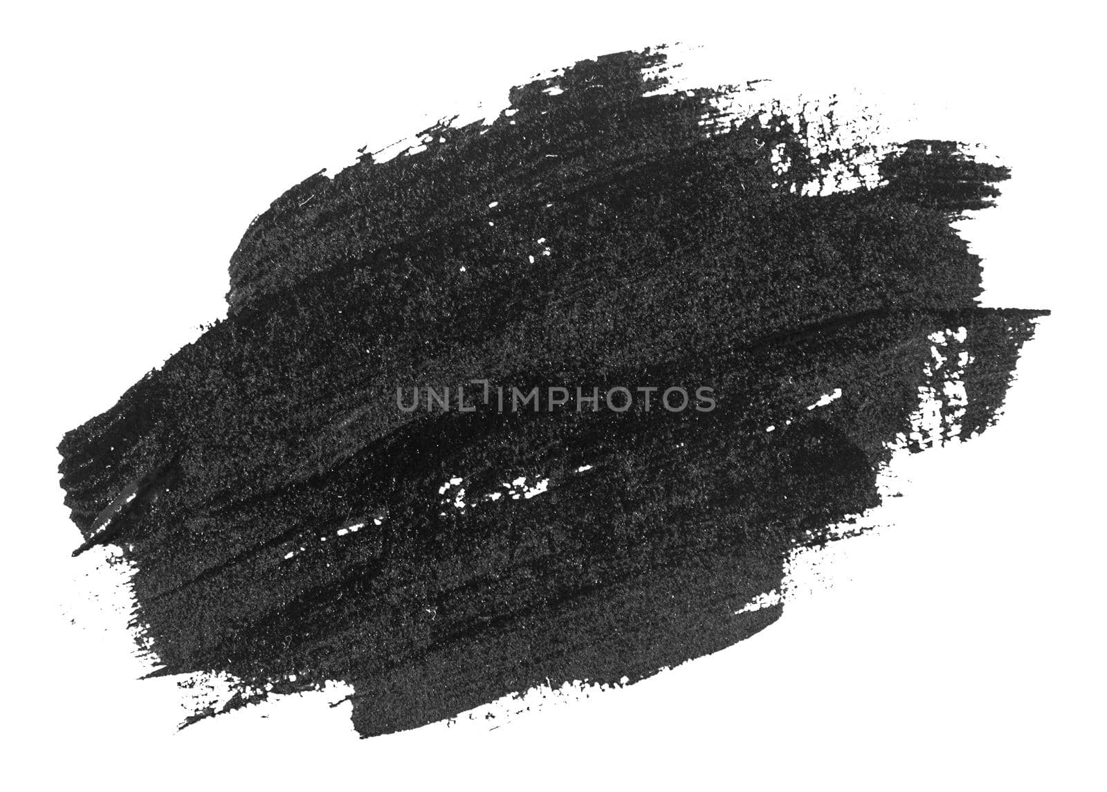 Black Brush Stroke isolated on white background. by yganko