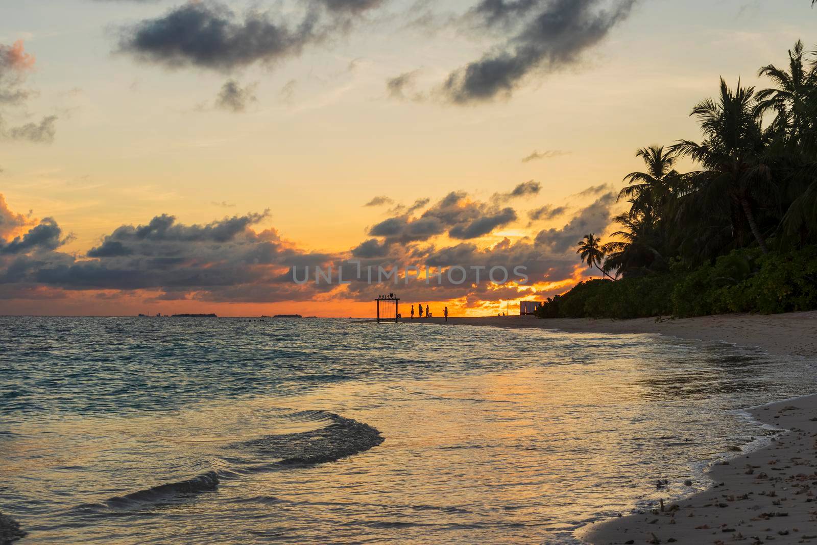 Shot of a tropical island.