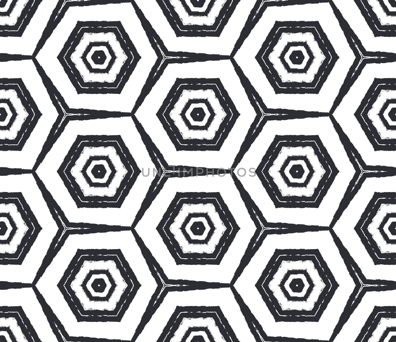 Textured stripes pattern. Black symmetrical kaleidoscope background. Textile ready posh print, swimwear fabric, wallpaper, wrapping. Trendy textured stripes design.