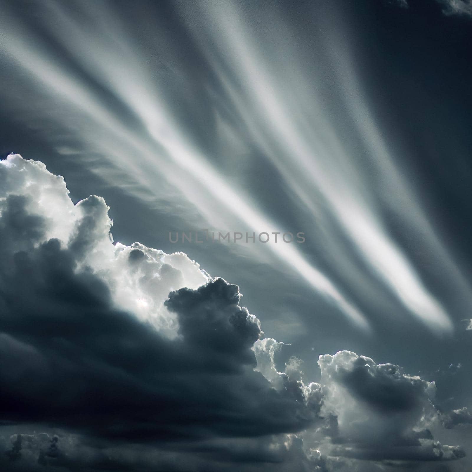 Stormy sky with dark gray cumulus cumulus background texture, thunderstorm.