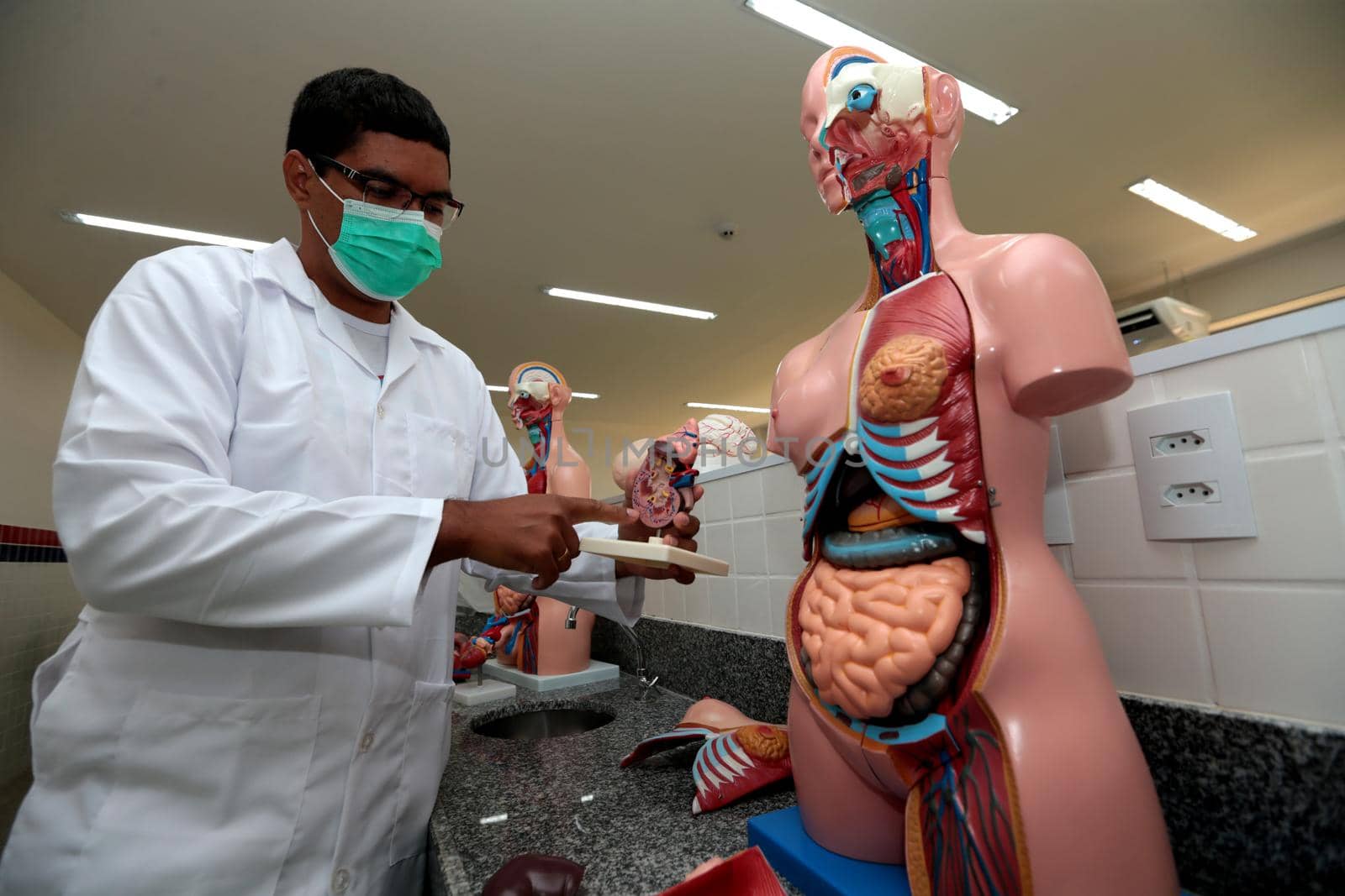 santana, bahia, brazil - september 13, 2022: laboratory of a full-time state public school in the city of Santana.