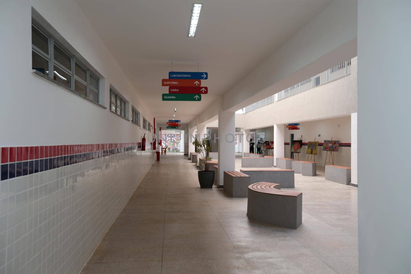 santana, bahia, brazil - september 13, 2022: full-time state public school in the city of Santana.
