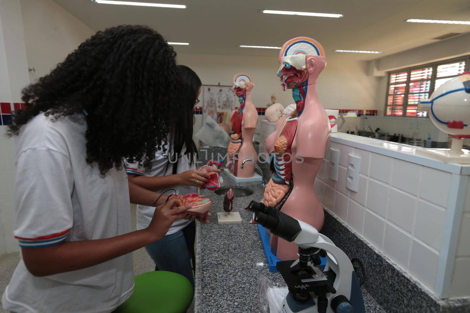 santana, bahia, brazil - september 13, 2022: laboratory of a full-time state public school in the city of Santana.