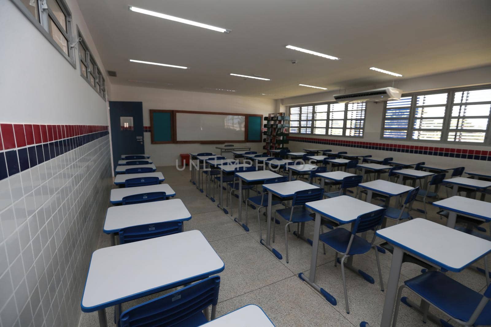santana, bahia, brazil - september 13, 2022: classroom of a full-time state public school in the city of Santana.
