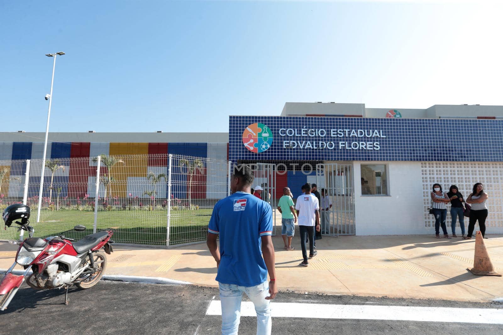 santana, bahia, brazil - september 13, 2022: full-time state public school in the city of Santana.