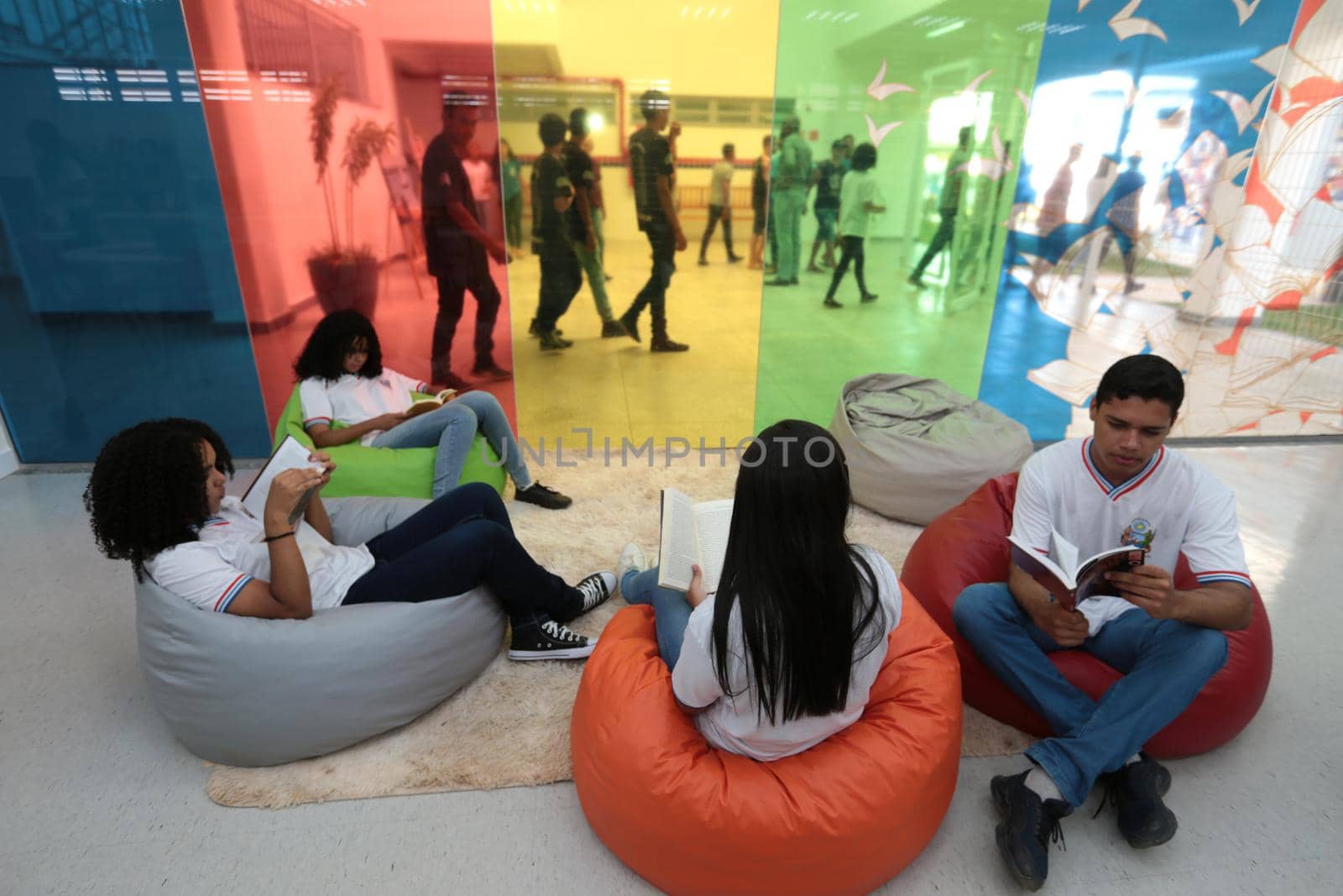 santana, bahia, brazil - september 13, 2022: library of a full-time state public school in the city of Santana.