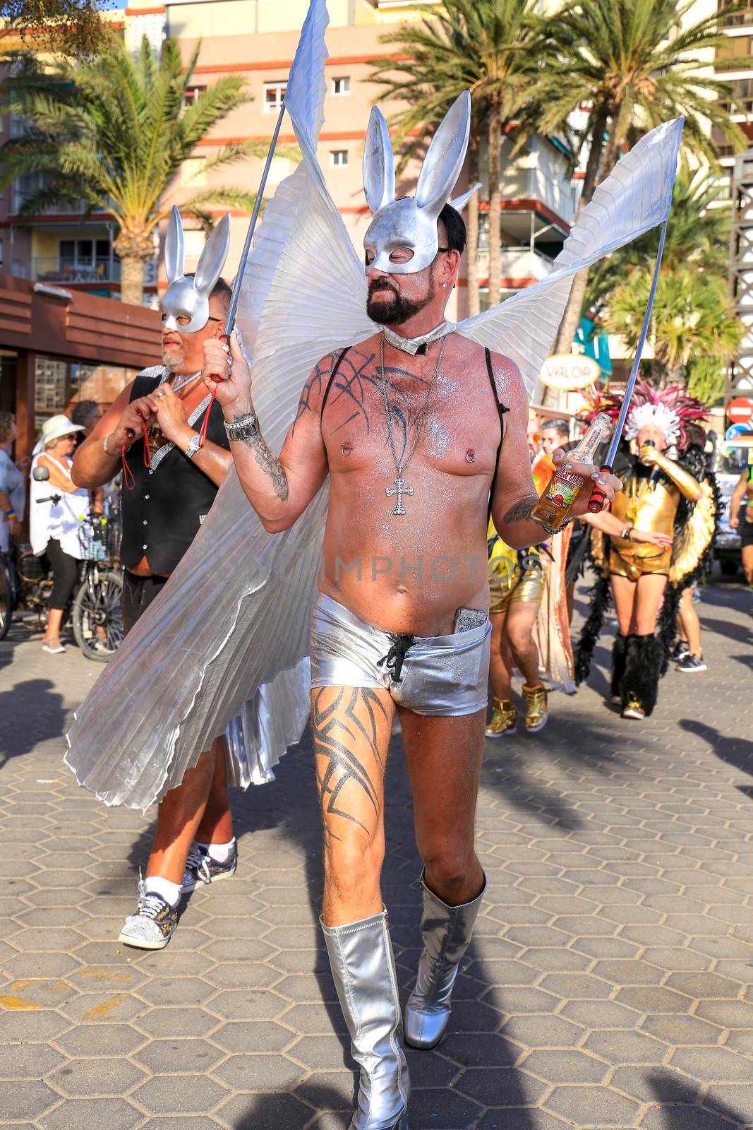 People dancing and having fun at the Gay Pride Parade in Benidorm by soniabonet