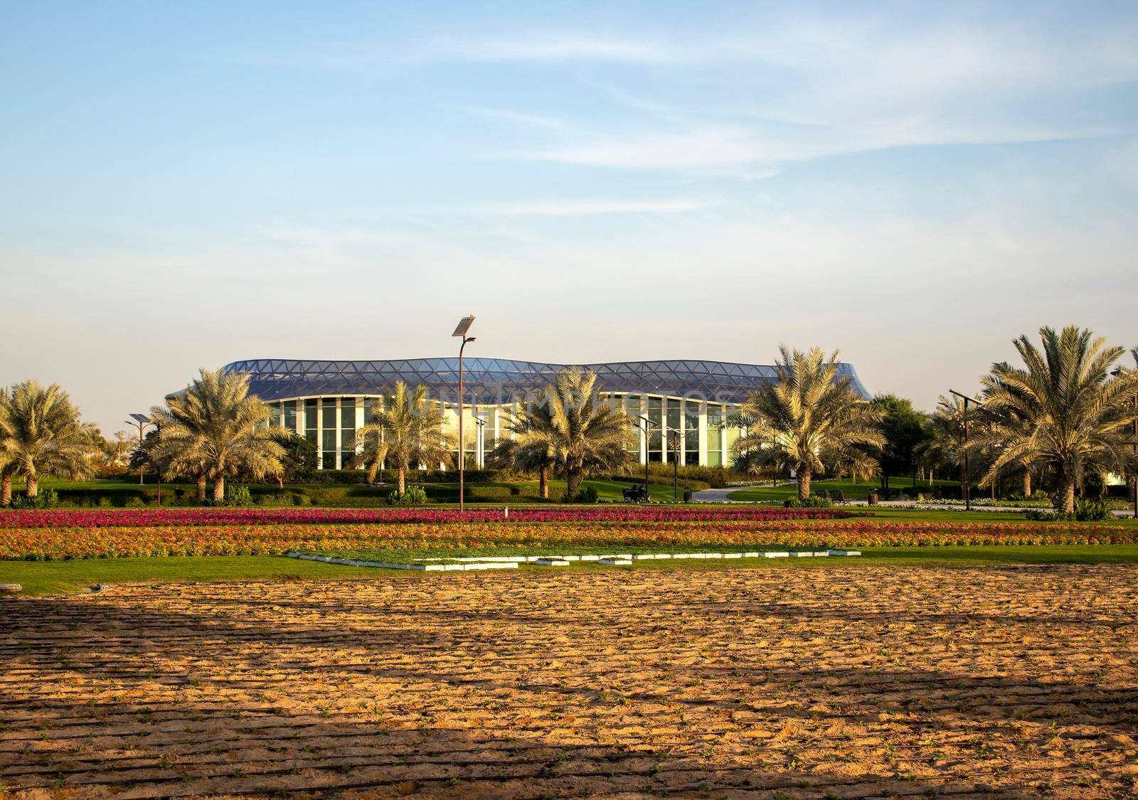 Glasshouse in Quranic park in Dubai. UAE. Outdoors by pazemin