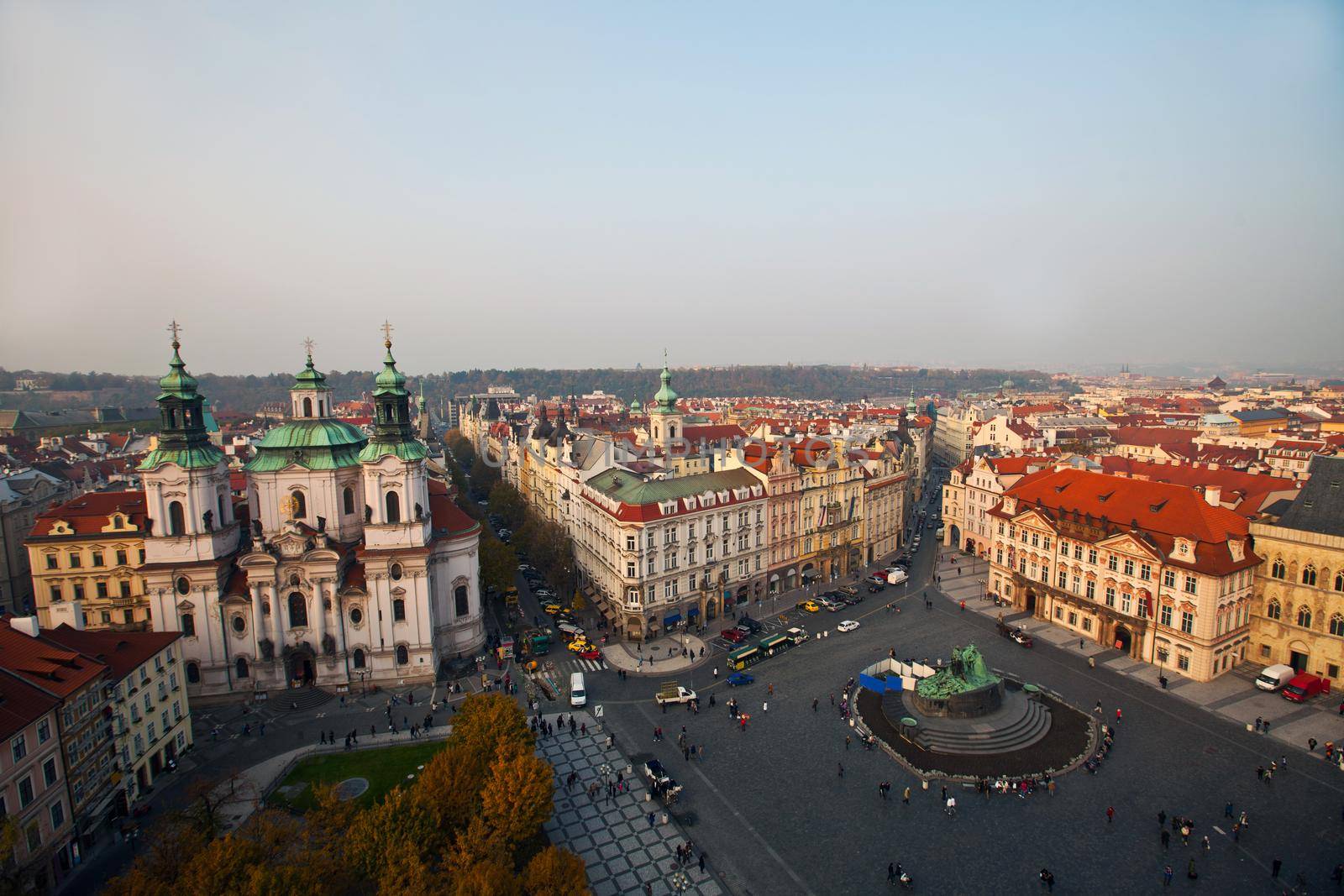 The Old Town Square in the center of Prague City