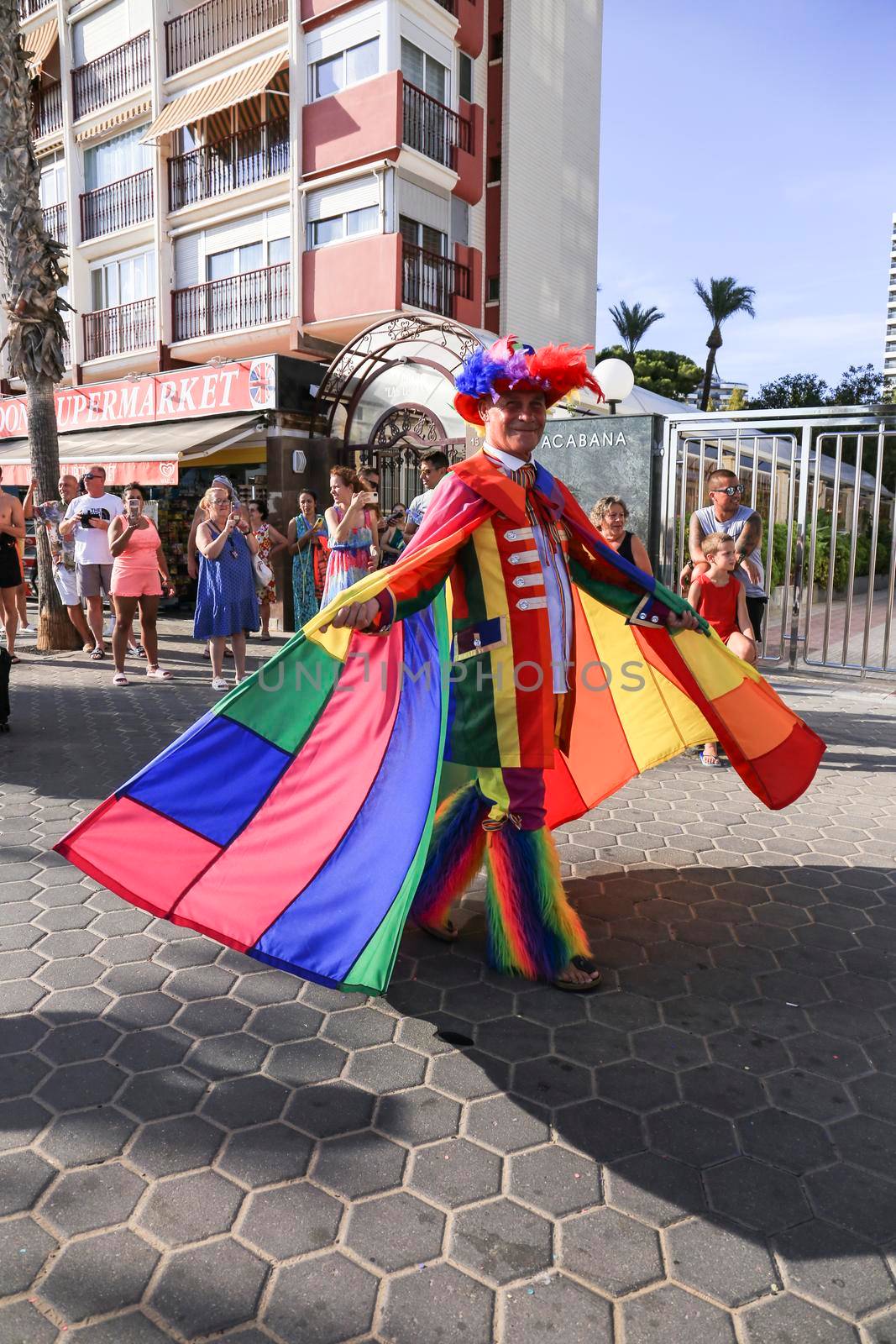 People dancing and having fun at the Gay Pride Parade in Benidorm by soniabonet