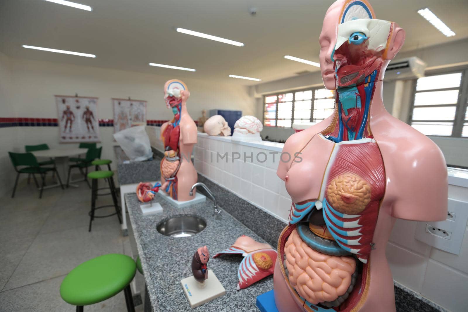 santana, bahia, brazil - september 13, 2022: laboratory of a full-time state public school in the city of Santana.