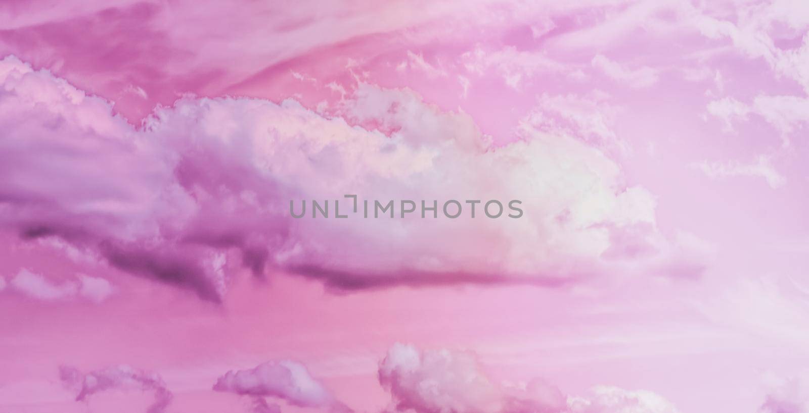 Dreamy surreal sky as abstract art, fantasy pastel colours background for modern design by Anneleven