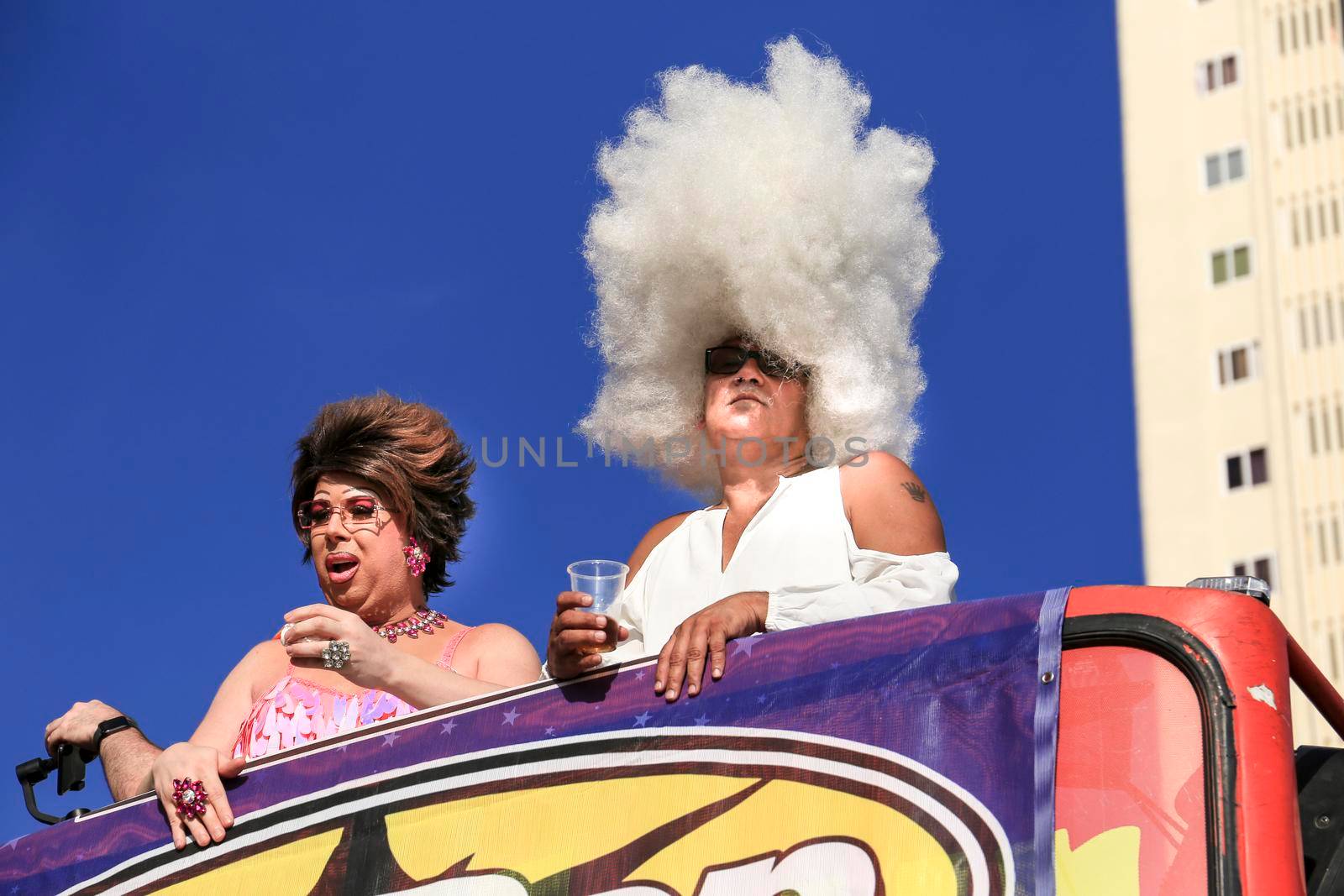 Benidorm, Alicante, Spain- September 10, 2022: People dancing and having fun at the Gay Pride Parade in Benidorm in September