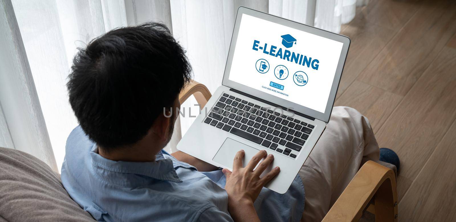 E-learning website with modish sofware for student to study on the internet by biancoblue