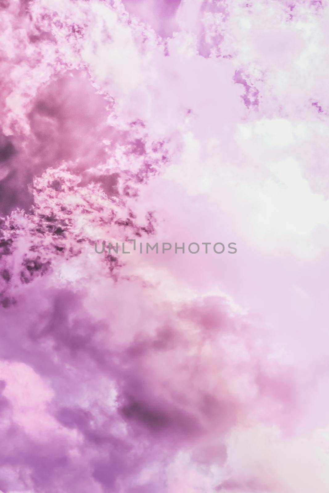 Magical dream, nature backdrop and spiritual holiday concept - Dreamy surreal sky as abstract art, fantasy pastel colours background for modern design