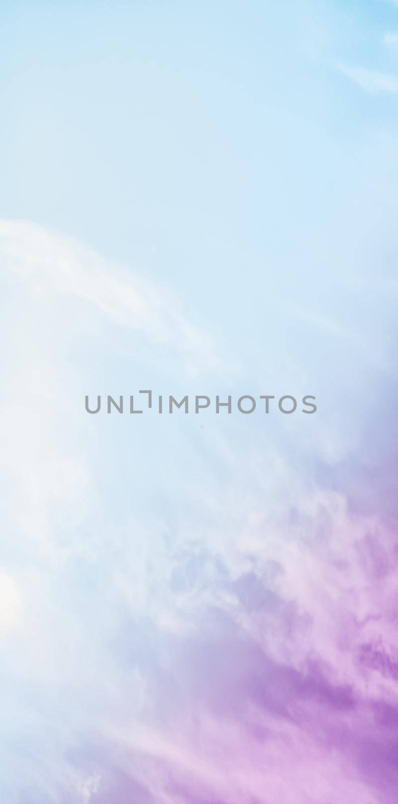 Magical dream, nature backdrop and spiritual holiday concept - Dreamy surreal sky as abstract art, fantasy pastel colours background for modern design