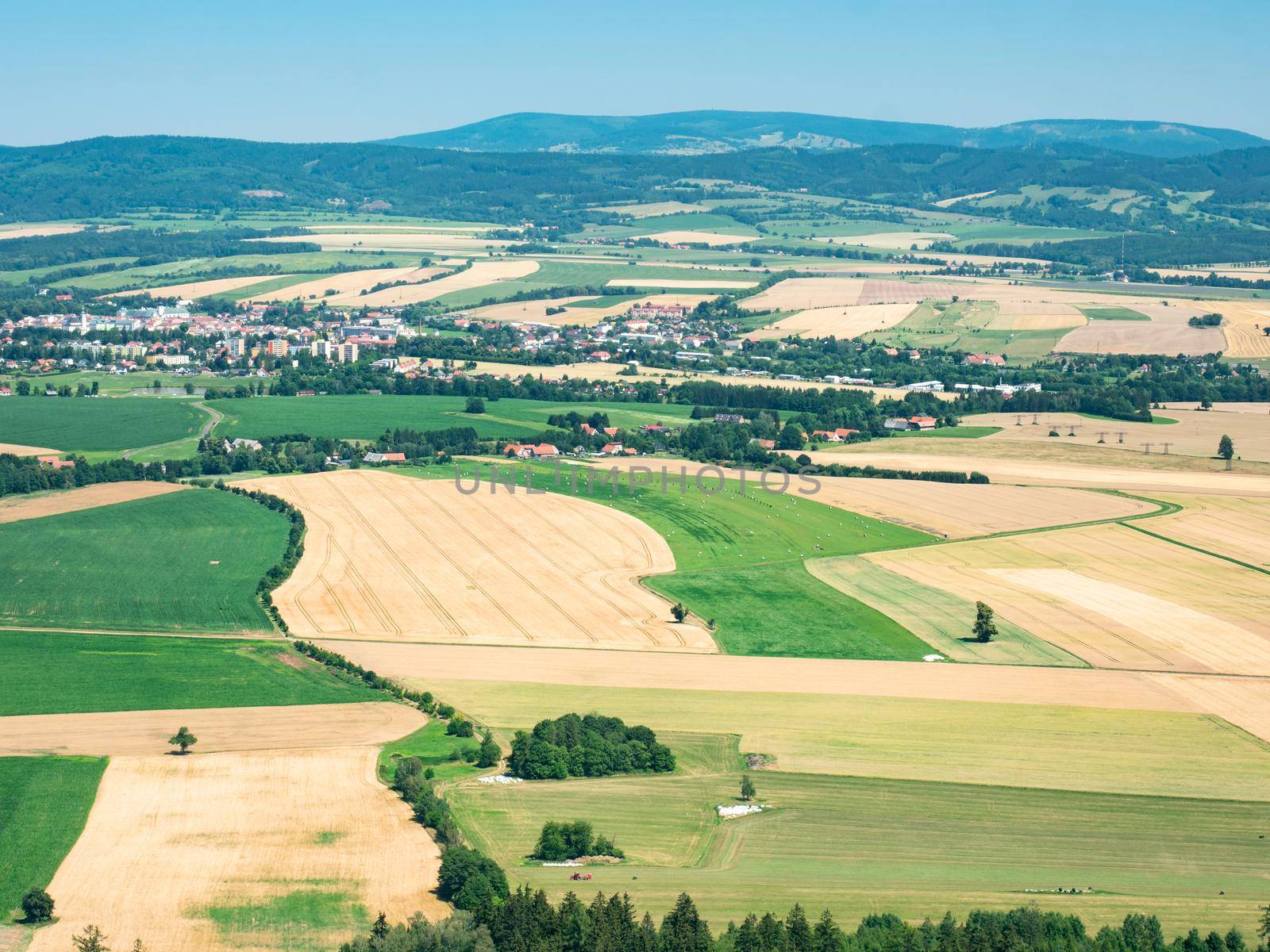 Summer view to Broumov countryside panorama and landscape. by rdonar2