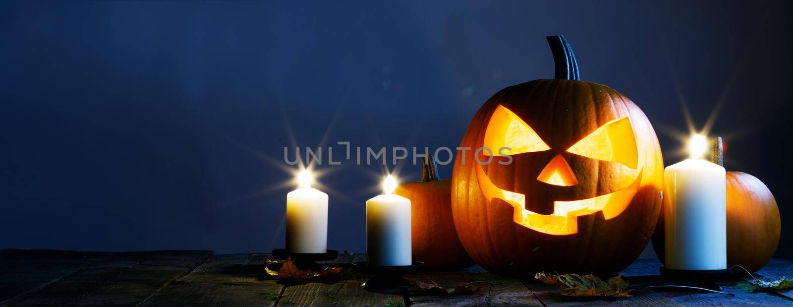Halloween night pumpkins by Yellowj