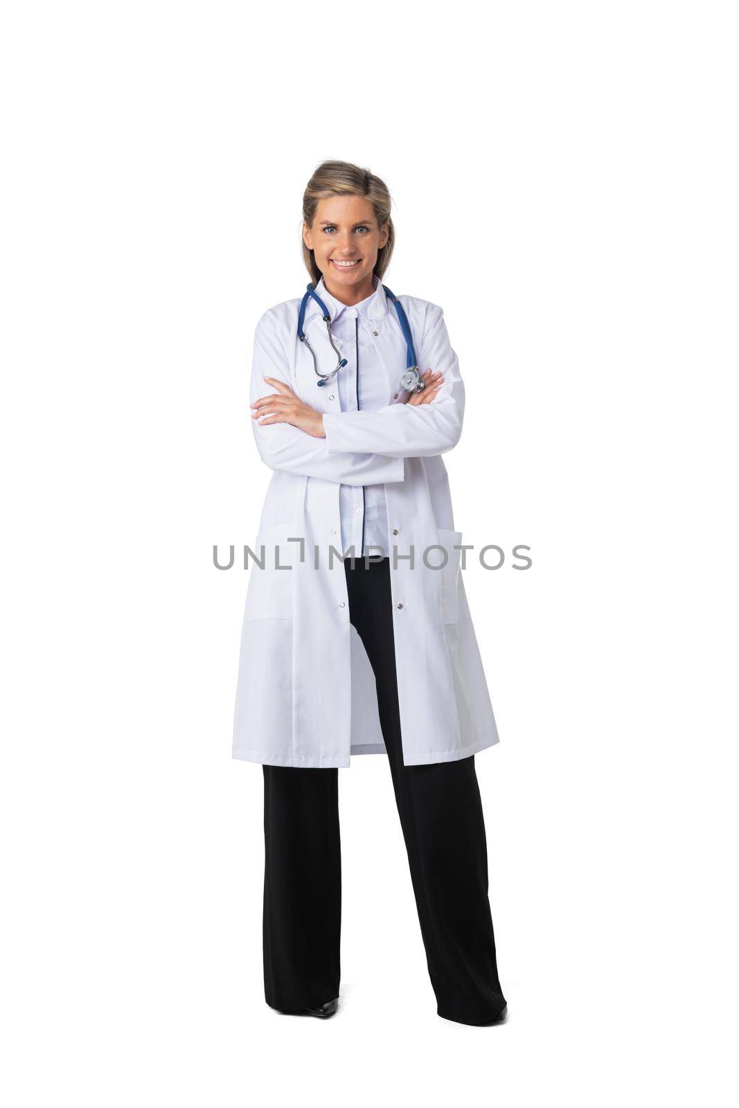 Young doctor woman with arms crossed by ALotOfPeople