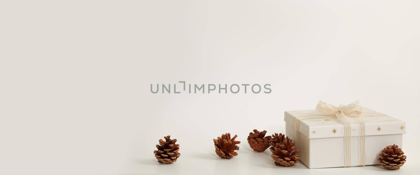 Christmas composition. Modern Xmas background. Free space for text, copy space. by creativebird