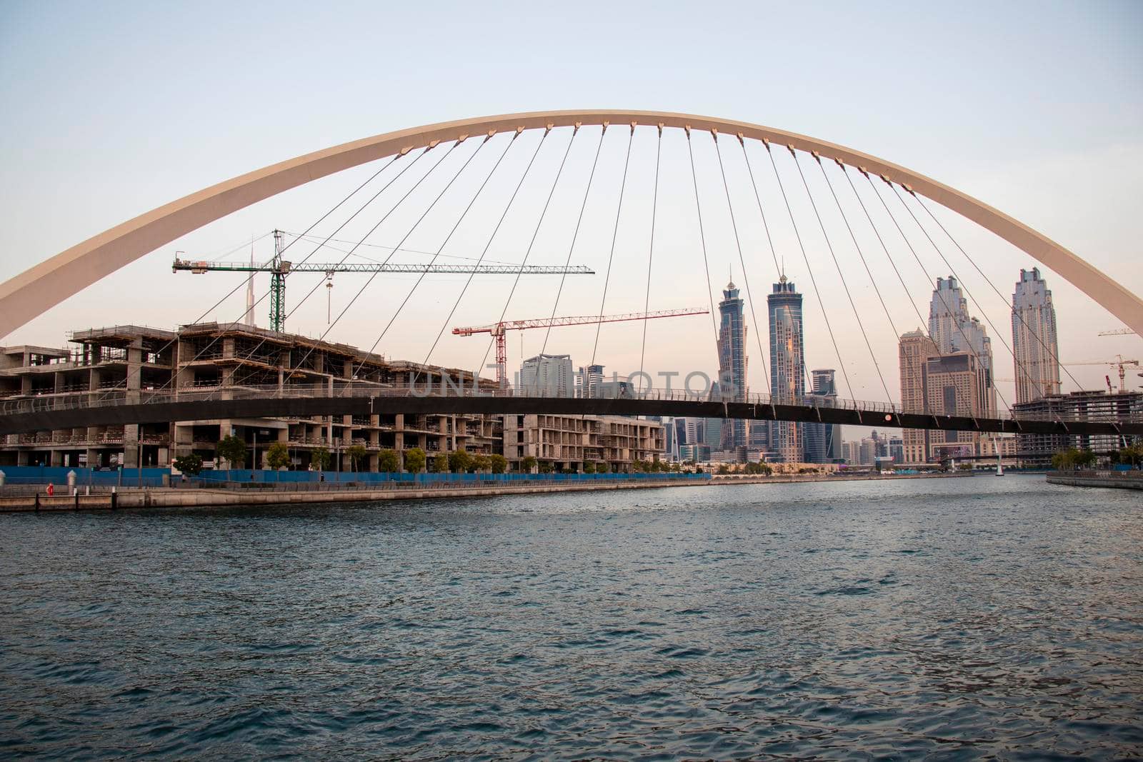 "Tolerance bridge" in Dubai. "Dubai water canal", UAE by pazemin