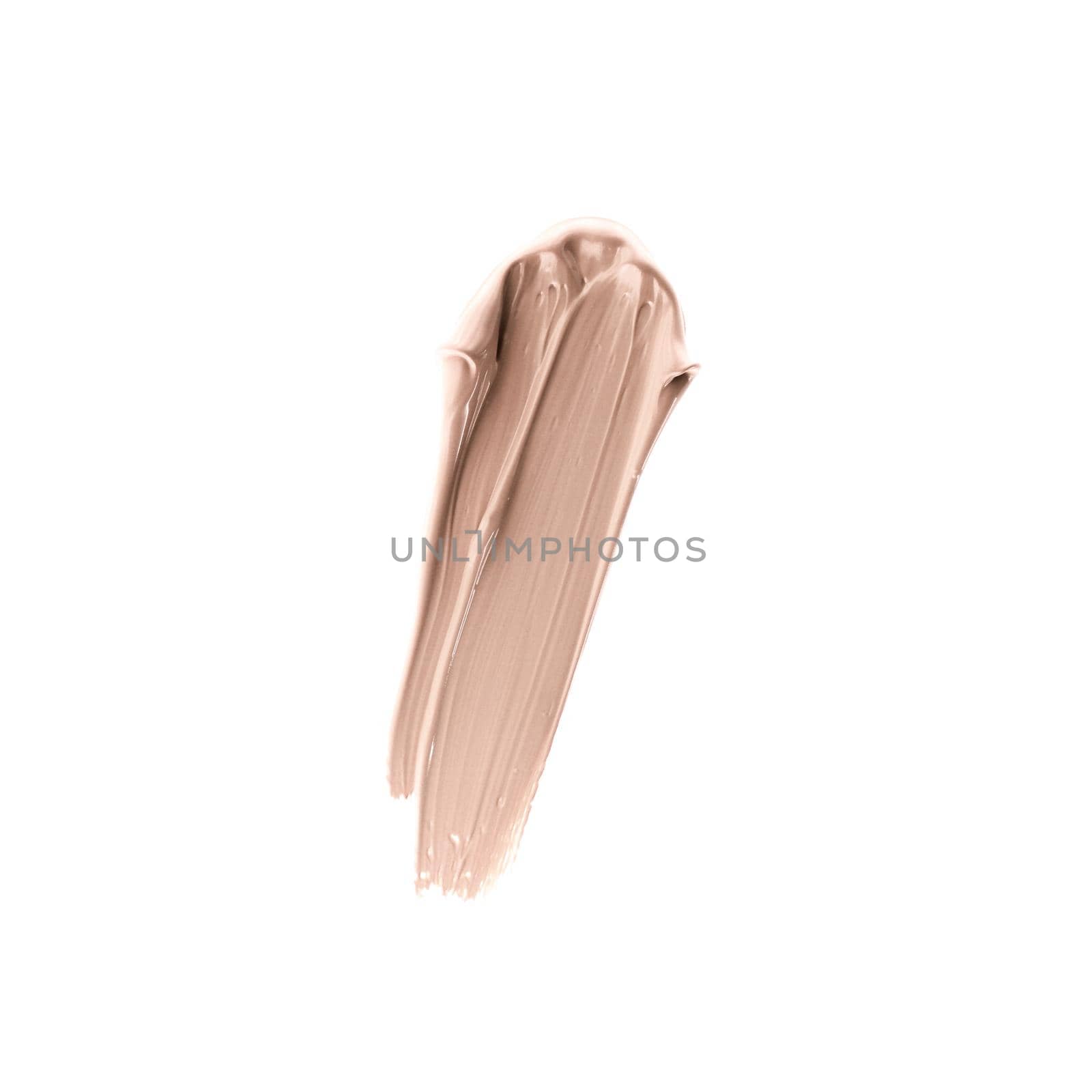 Cosmetic product, beauty background and texture concept - Make-up pale base foundation brush strokes and smudge