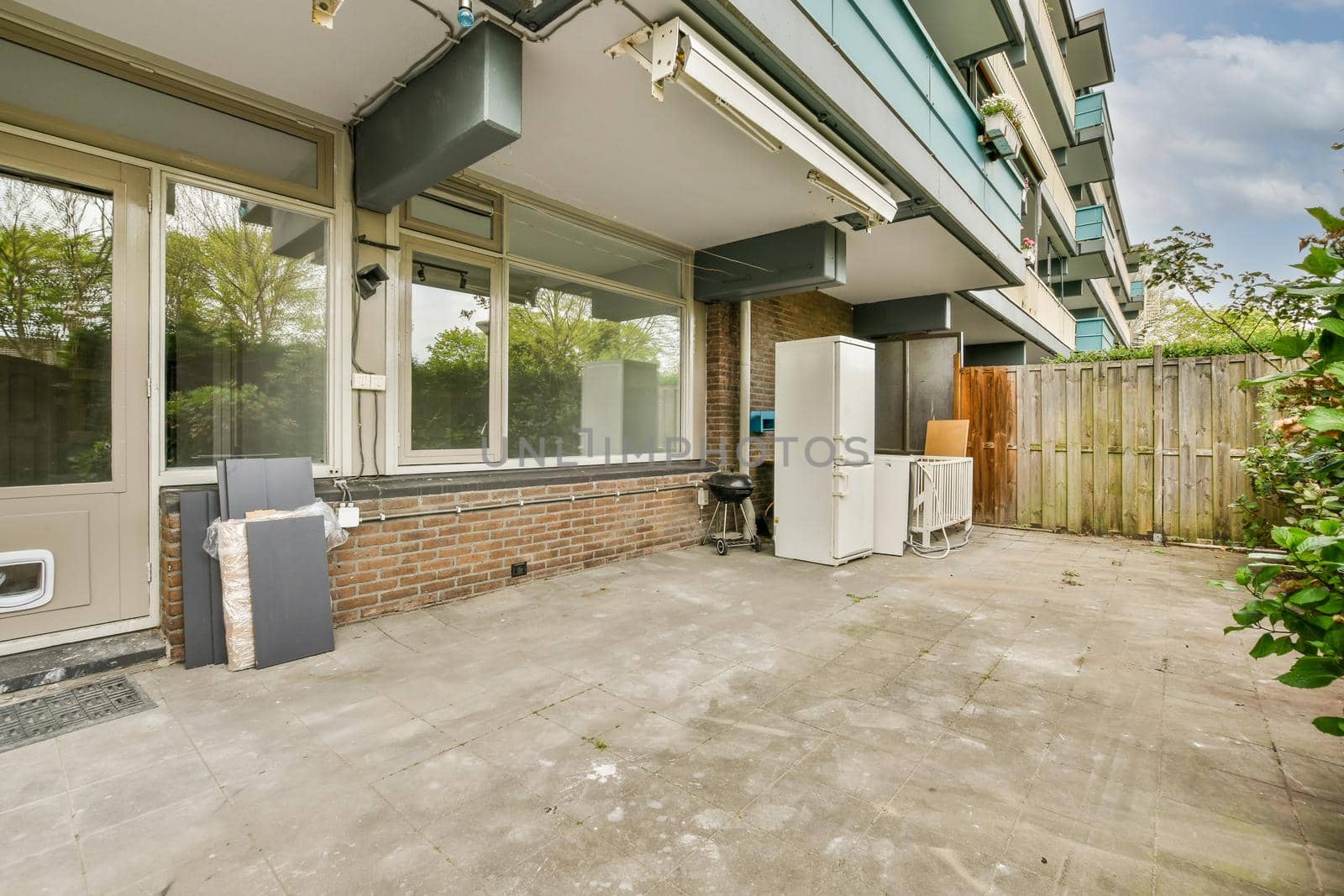 View of patio near with beauty of vegetation outside