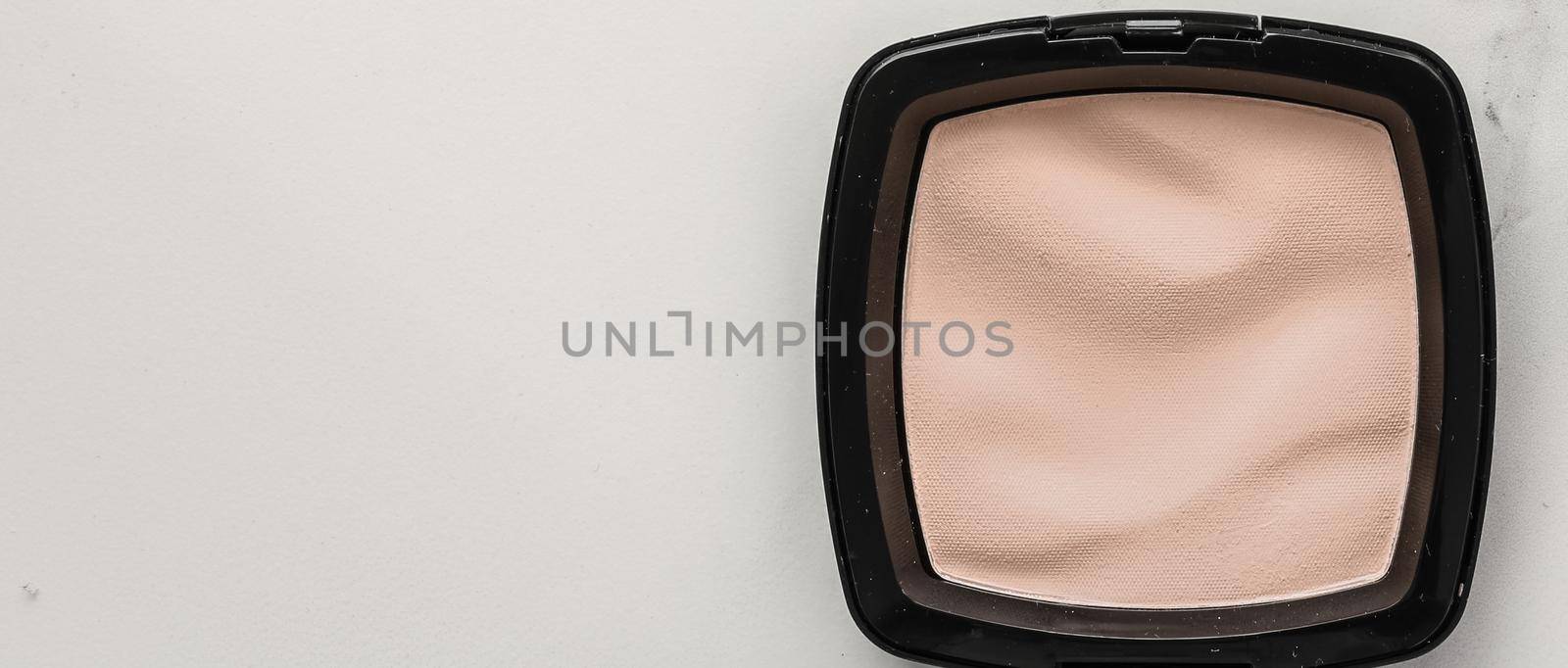 Make-up and cosmetics products on marble, flatlay background by Anneleven