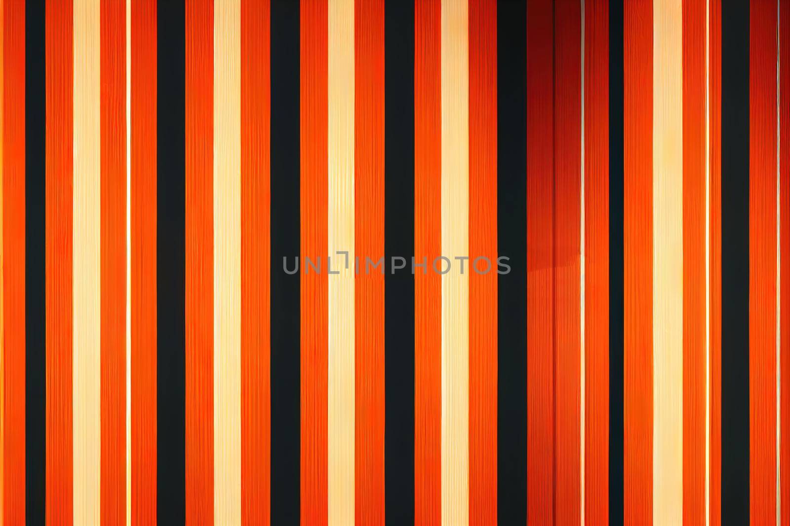 Halloween background striped room in orange and black. illustration.
