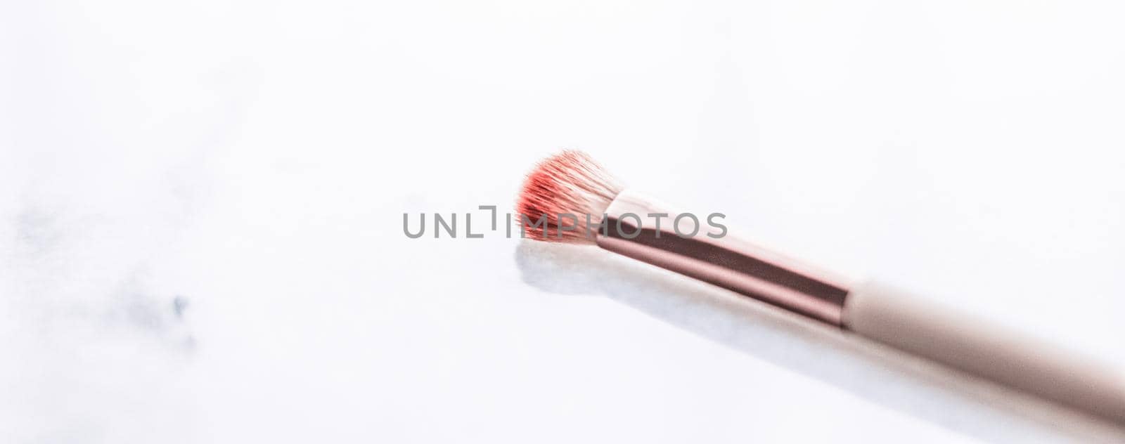 Make-up brush for foundation base face contouring on marble background, mua cosmetics as glamour makeup artist product for luxury beauty brand art design by Anneleven