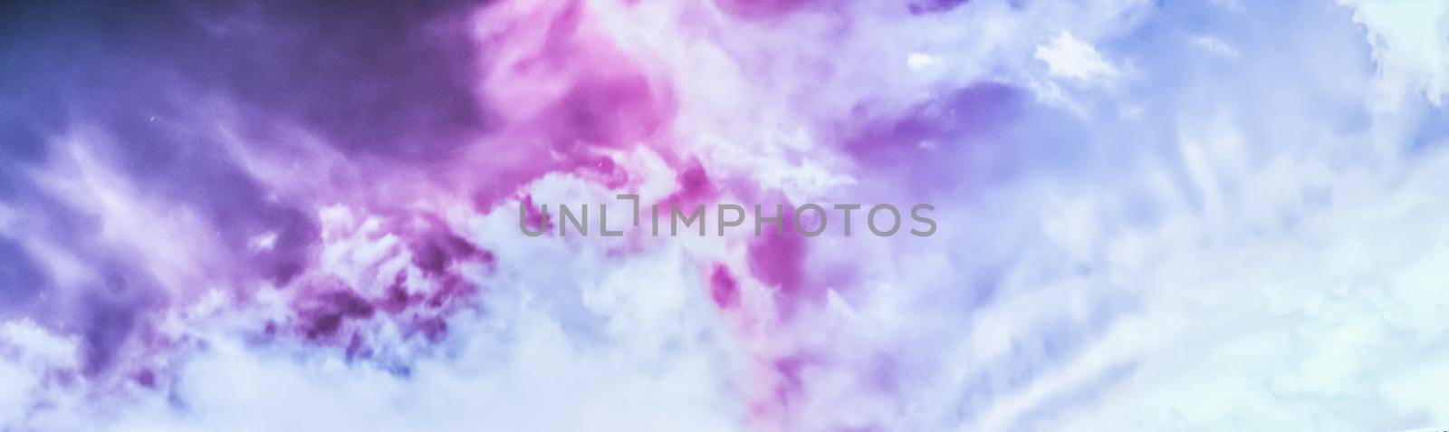 Dreamy surreal sky as abstract art, fantasy pastel colours background for modern design by Anneleven