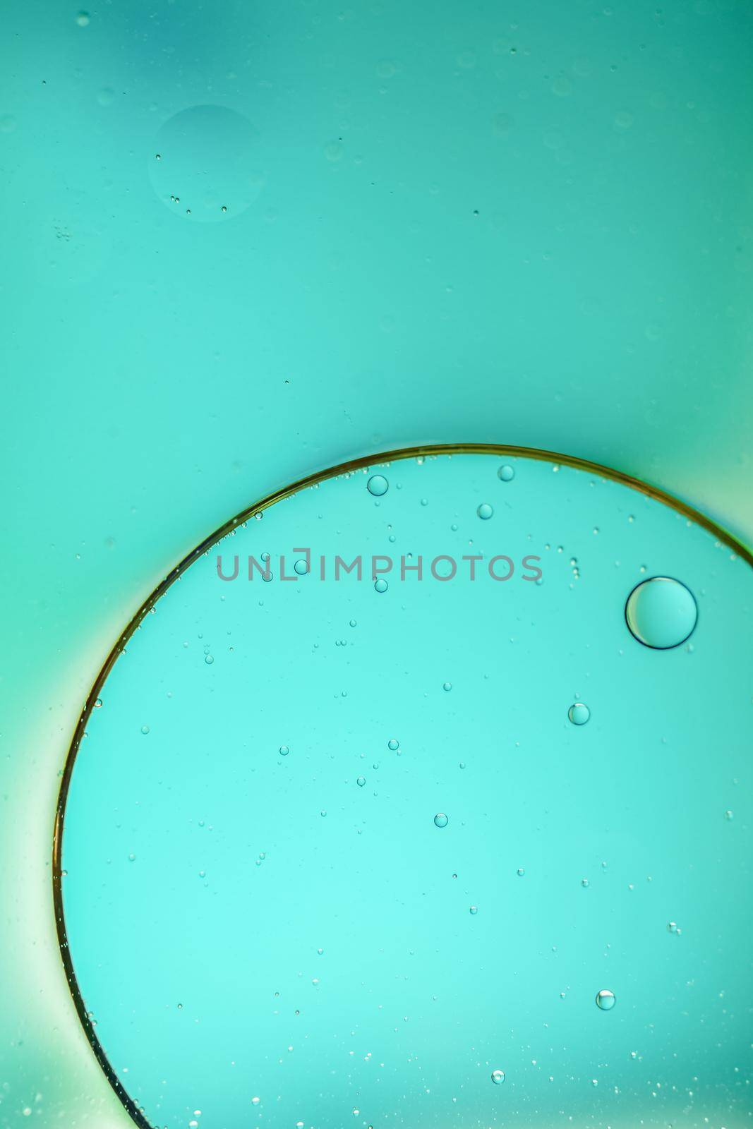 abstract blue background of oil drops by joseantona