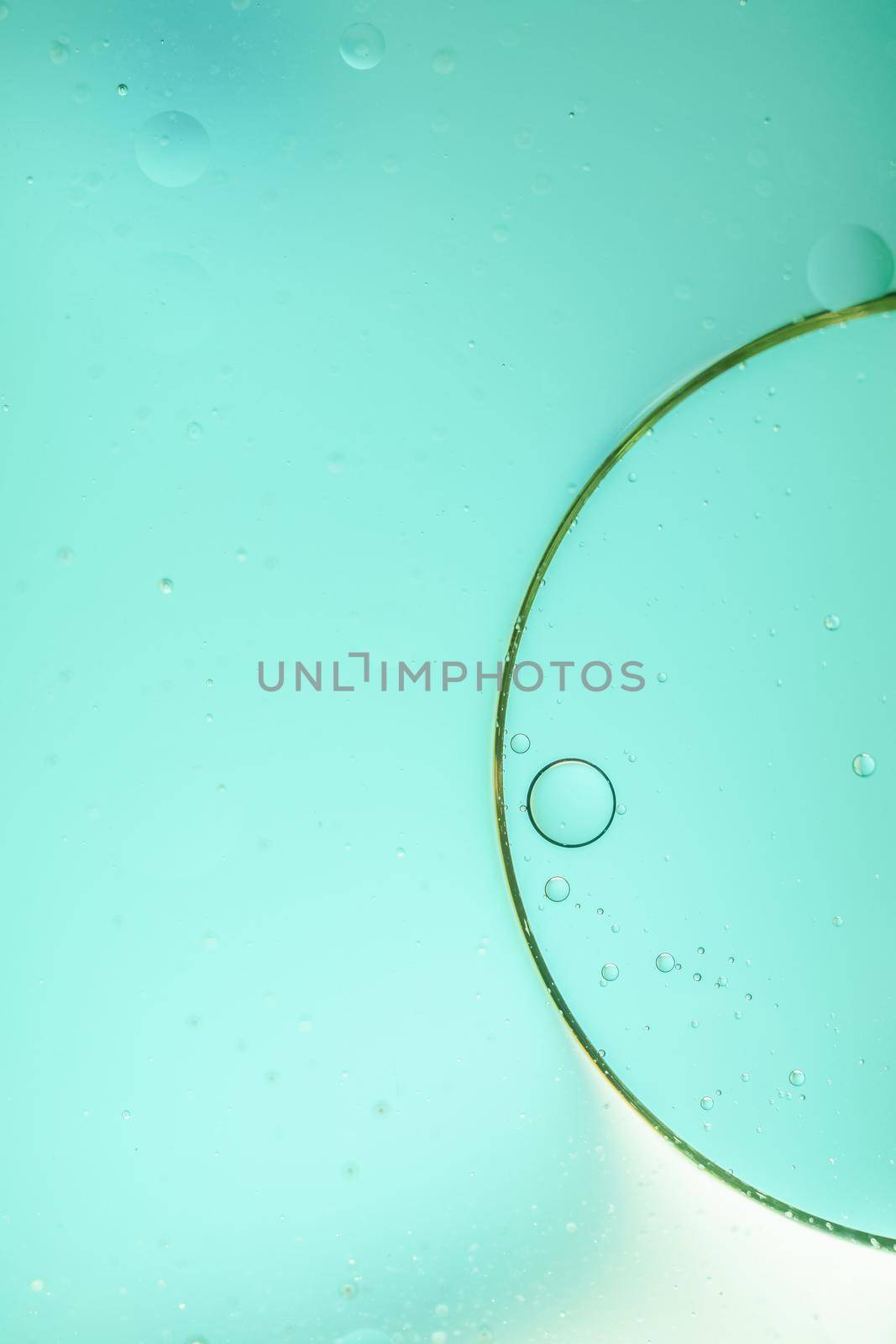 abstract blue background of oil drops by joseantona