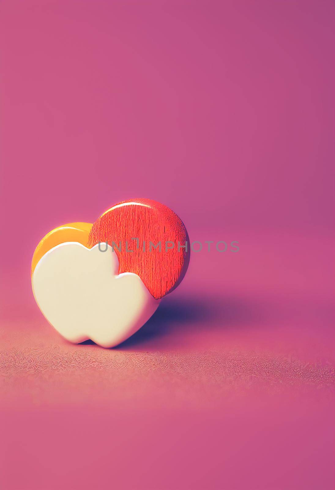 Lucky charm background of 3D render, suitable for a mobile screen, phone desktop, landing page, UI UX, and wallpaper.