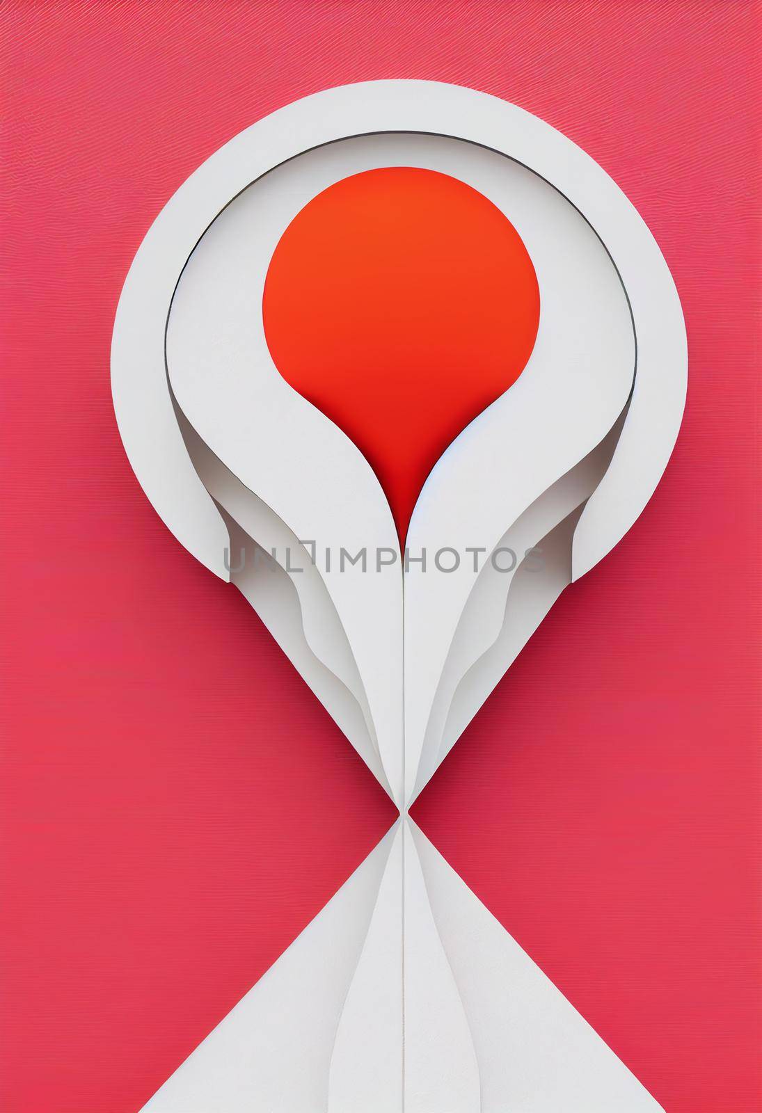 Lucky charm background of 3D render, suitable for a mobile screen, phone desktop, landing page, UI UX, and wallpaper.