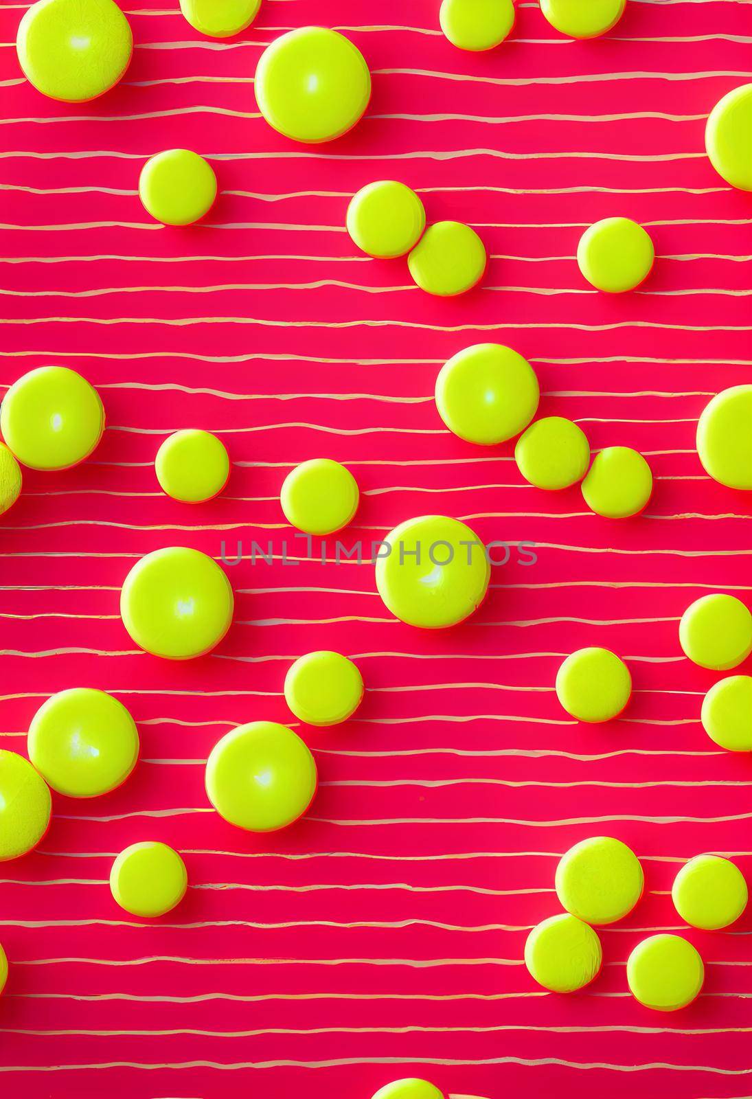 Lucky charm background of 3D render, suitable for a mobile screen, phone desktop, landing page, UI UX, and wallpaper.
