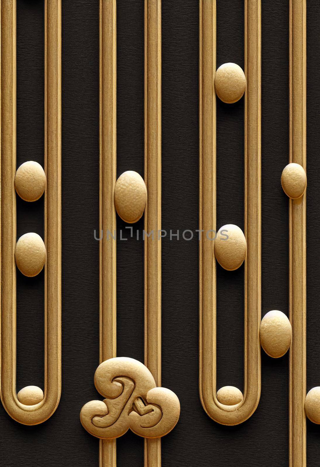 Lucky charm background of 3D render, suitable for a mobile screen, phone desktop, landing page, UI UX, and wallpaper.