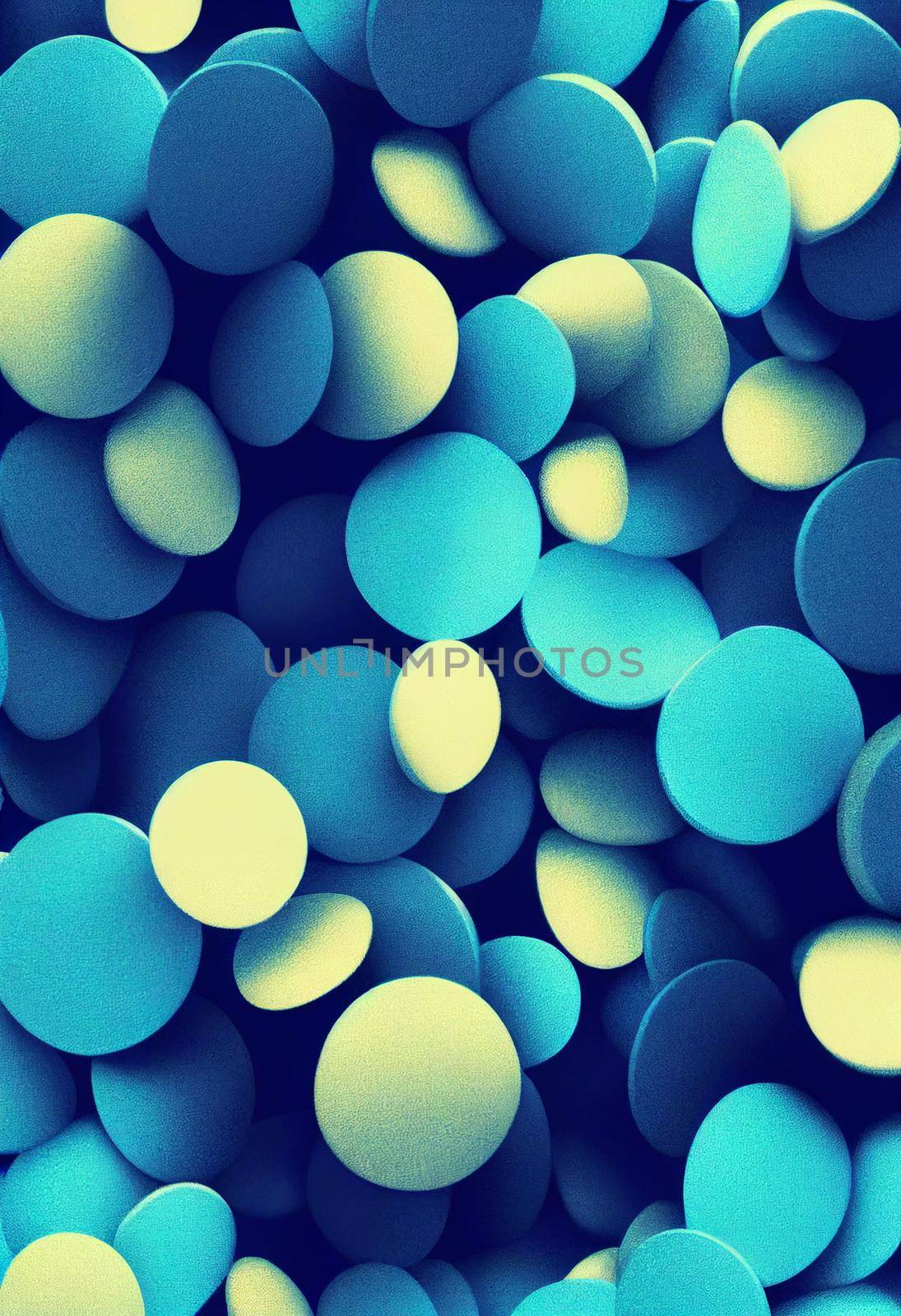 Lucky charm background of 3D render, suitable for a mobile screen, phone desktop, landing page, UI UX, and wallpaper.