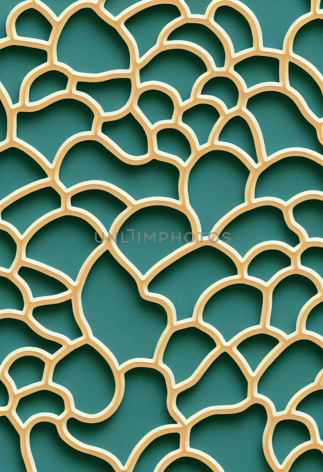 Lucky charm background of 3D render, suitable for a mobile screen, phone desktop, landing page, UI UX, and wallpaper.